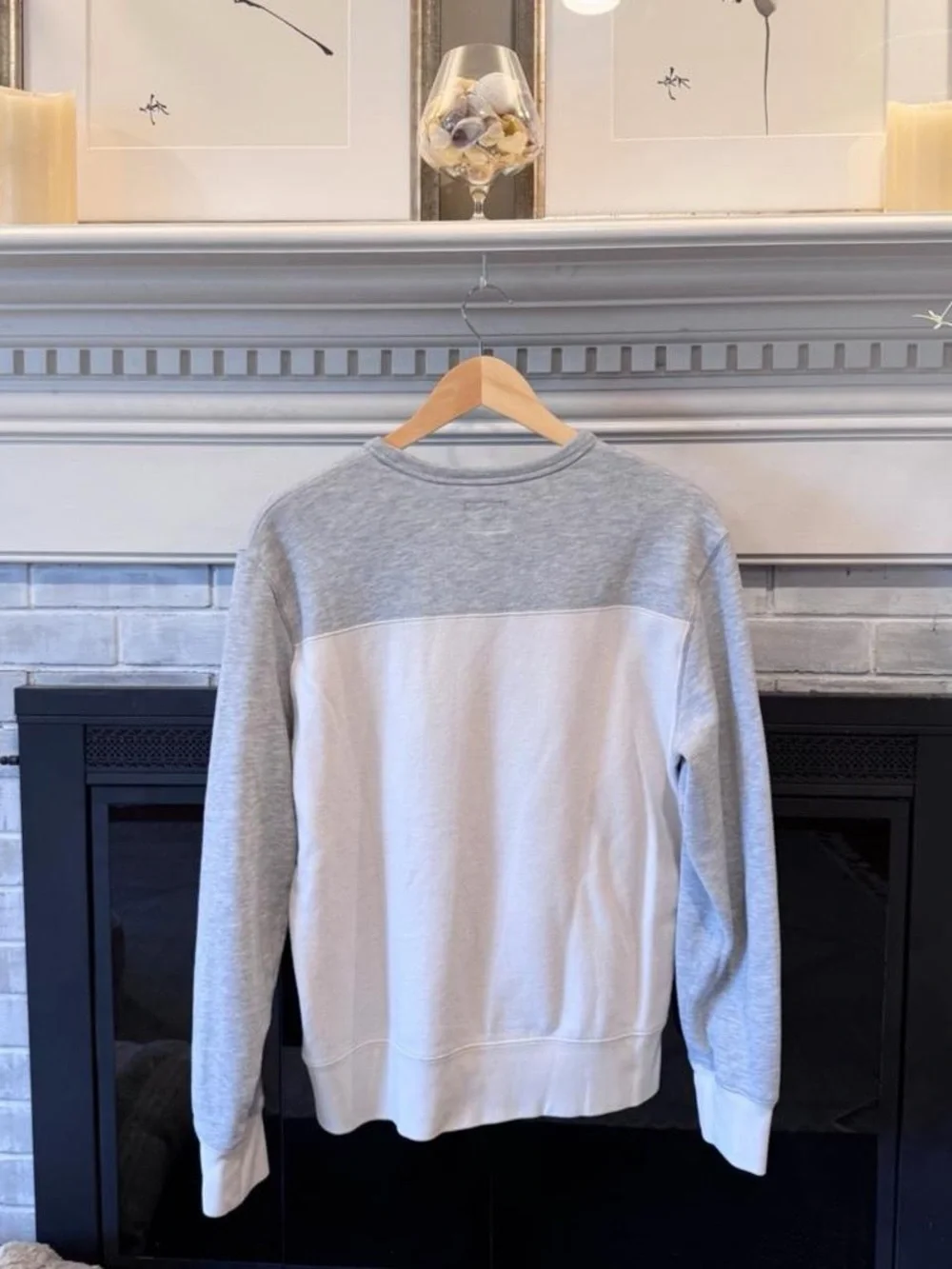 J.Crew Authentic Fleece Men’s M Colorblock Crewneck Sweatshirt